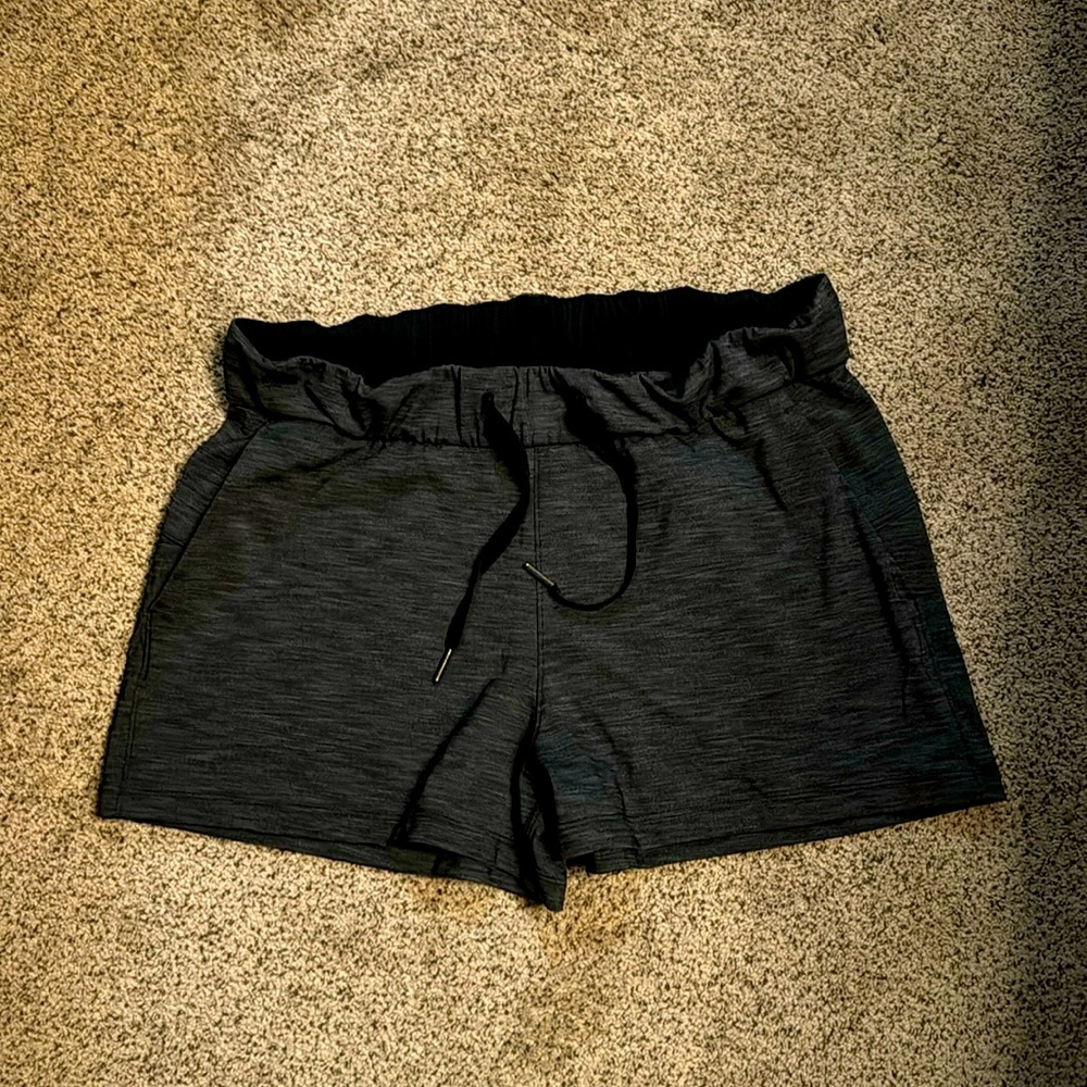 Lululemon grey shorts with drawstring.  Great used condition.